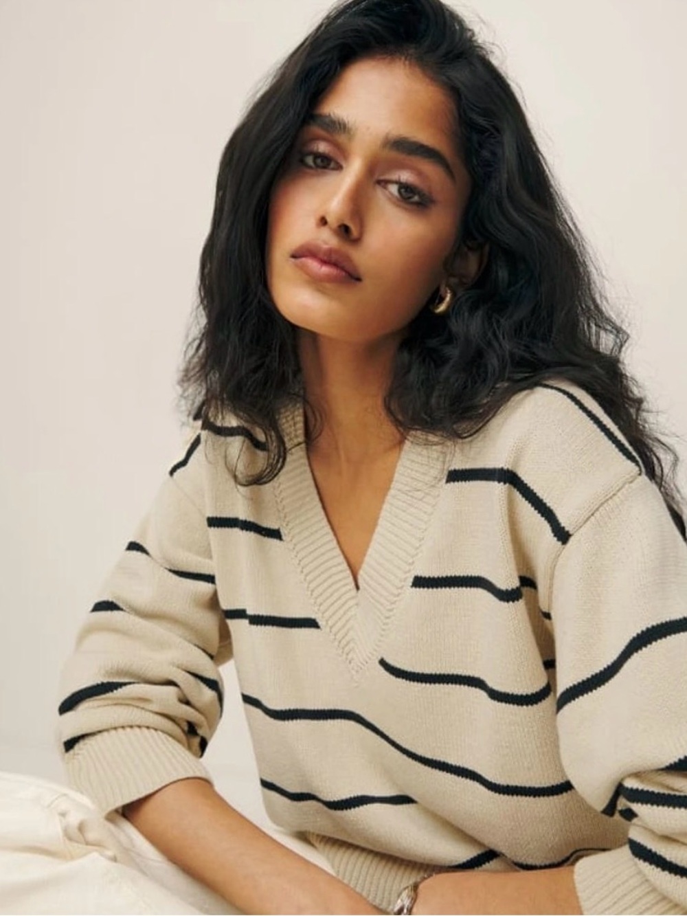 Reformation Sienna Oversized Cotton Sweater